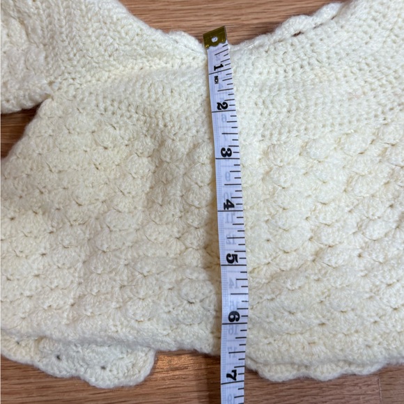 VTG Handmade Crochet Baby Cardigan - Picture 4 of 4